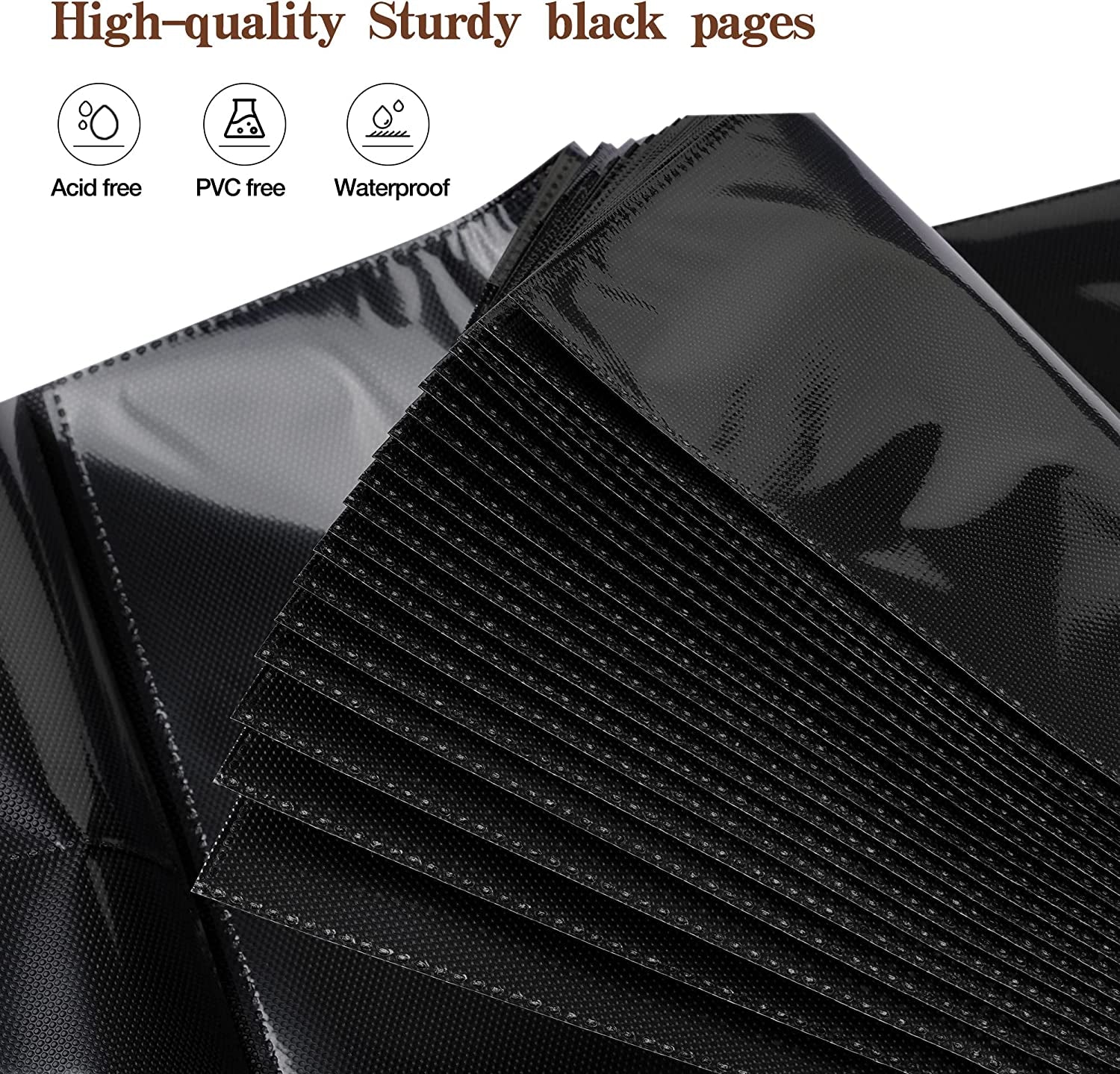 Photo Album for 4X6 300 Horizontal Pockets Linen Cover Small Capacity Picture Book for Family Wedding Baby and Anniversary (White)