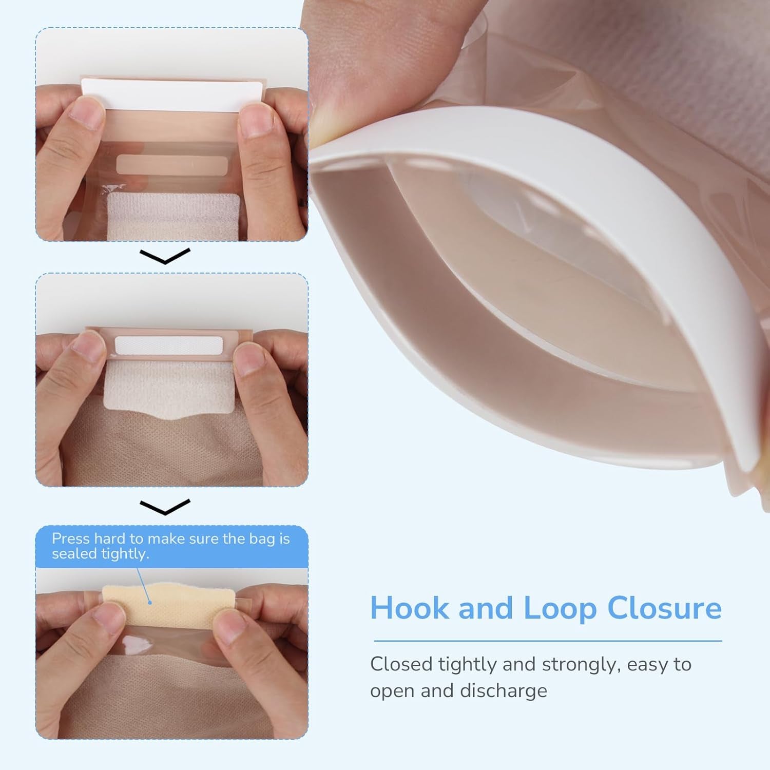 22Pcs Ostomy Supplies Colostomy Bags, 2-Piece Colostomy Bags, Two-Piece Drainable Pouches with Closure for Ileostomy Stoma Care, Cut-To-Fit, 70Mm Max (16 X Ostomy Bags+ 6 X Skin Barrier)