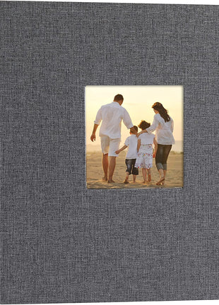 Linen Hardcover Photo Album 4X6 600 Photos Large Capacity for Family Wedding Anniversary Baby Vacation (Gray, 600 Pockets)