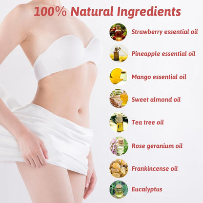 3 Packs Yoni Oil for Women, 100% Natural Feminine Oil Intimate Deodorant for Women, Eliminates Odor and Ph Balanced, Feminine Serum Made with Pure Natural Essential Oils (1 Fl Oz/30 Ml)