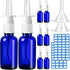 10 Pcs Nasal Spray Bottle Empty, 30Ml/1Oz 6 Pcs Refillable Nasal Spray Bottle Fine Mist Glass with 2 Funnels and 2 Labels