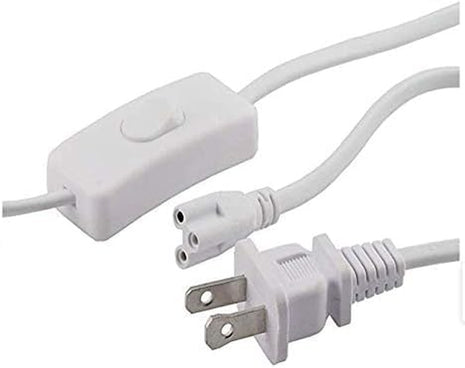 T5 T8 LED Tube Power Extension Cable with On/Off Switch,Led T5/T8 Light Tube Integrated LED Light Fixture Extension Cable Wire (6FT/1.8M) 3-Pack