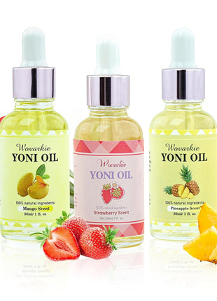 3 Packs Yoni Oil for Women, 100% Natural Feminine Oil Intimate Deodorant for Women, Eliminates Odor and Ph Balanced, Feminine Serum Made with Pure Natural Essential Oils (1 Fl Oz/30 Ml)