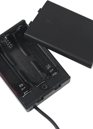 3Pcs 3 AA Battery Holder USB Female Socket 3 AA Battery Case Box Holder with Cover and On/Off Switch