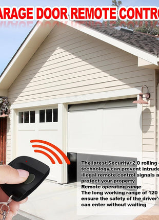 6 Pcs Garage Door Remote Compatible with Linear Multicode 300Mhz 10 Dip Switch 3089 3060 3070 Gate Opener Remote Multicode Gate Opener with Keychain (Black)