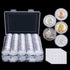 200 Pieces 30Mm Coin Capsules Coin Holders for Collectors, with Foam Gasket and Plastic Storage Organizer Box, 5 Sizes (17/20/25/27/30Mm) Coin Case for Coin Collection Supplies