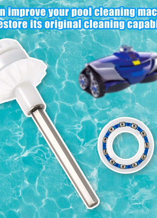 2 Packs Pool Cleaner Parts for MX8 MX8EL MX6 MX6EL Elite, Pool Cleaner Drive Shaft Tune-Up Accessories Assembly Pool Cleaner Replacement Parts for Zodiac, with Pool Engine Wheel Bearing