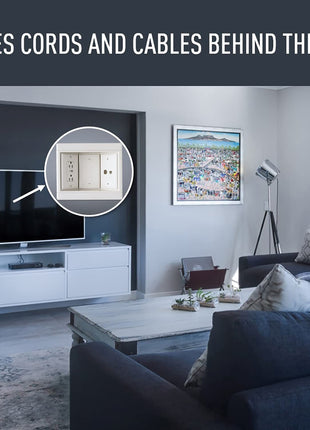 Legrand  TV3LVKITWCC2 3 Gang Recessed TV Box with Low Voltage Kit, White (1 Count)