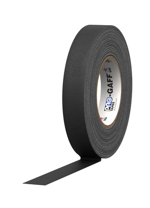 1" Width tapes  Gaff Premium Matte Cloth Gaffer'S Tape with Rubber Adhesive, 11 Mils Thick, 55 Yds Length, Black (Pack of 1)