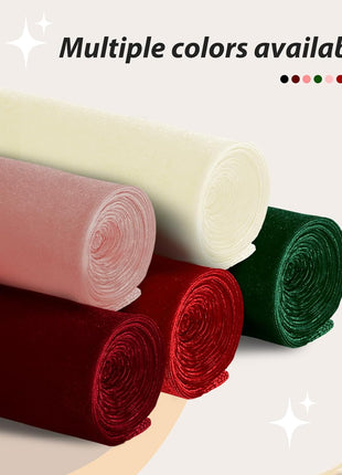 Burgundy Stretch Velvet Fabric 60 Inch Wide, 5 Yard Soft Stretchy Fabric for Sewing Clothes, Apparel, Costume, Crafts - 90% Polyester 10% Spandex
