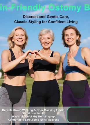 Ostomy Belts for Men and Women Adjustable Stealth Belt for Ostomy Bag Men Women Breathable Ostomy Colostomy Bag Covers for Women Colostomy Supplies