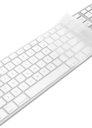 Keyboard Cover Skin for Apple Wired USB Keyboard with Numeric Keypad (A1243, Model MB110LL/B, NOT FIT Magic Keyboard) Ultra Thin Silicone Full Size Protector (Item Folded in Package)