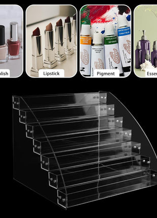 7 Layers Acrylic Paint Organizer Paint Holder Perfect for Craft Hobby Paint Storage, Acrylic Paint Storage, Craft Paint Storage, Paint Rack for 2 Oz Bottles, Hobby Paint Storage