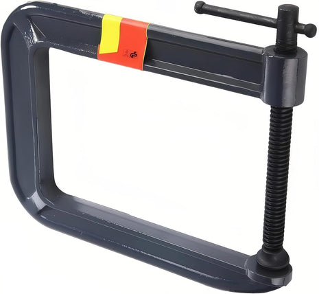 Heavy Duty Deep Throat U-Clamp G Type Woodworking Steel Deep Reach C-Clamp DIY Carpentry Clamping Device Jaw Opening DIY Carpentry Clamping Device (100,185Mm)