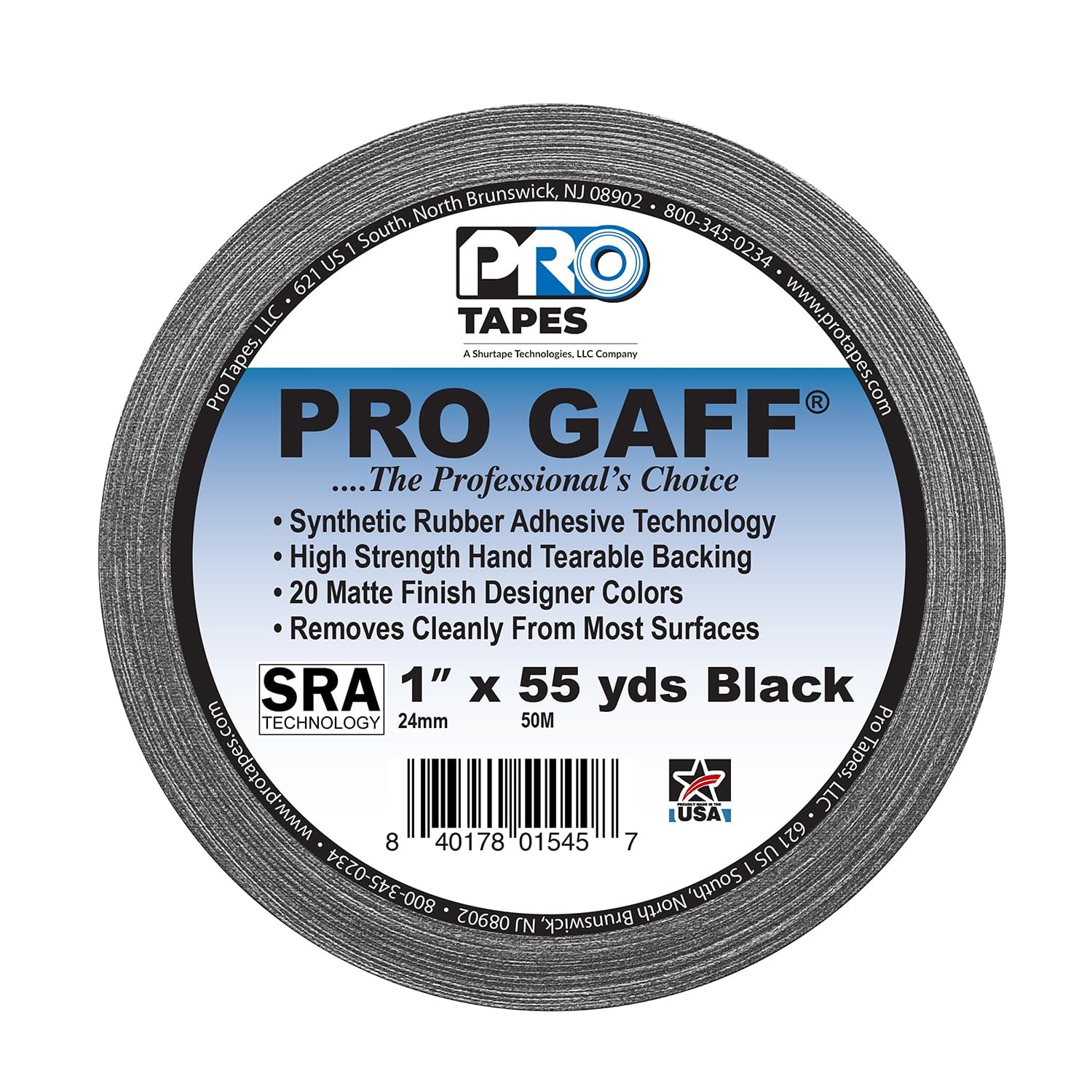 1" Width tapes  Gaff Premium Matte Cloth Gaffer&