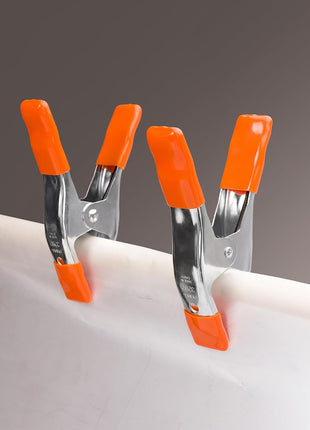 6-Inch, 4-Inch Heavy Duty Metal Spring Clamps Set, 2-Inch, 1-Inch Jaw Opening, with Protective Handles and Tips, 10-Piece