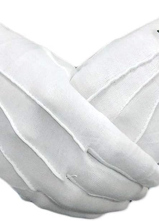 Order of the Eastern Star Hand Embroidered Cotton White Masonic Gloves