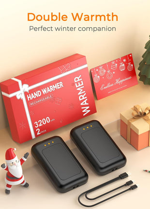 Electric Hand Warmers Rechargeable, Rechargeable Hand Warmer, Portable Hand Warmer for Outdoor Camping Hunting Golf Accessories, Gifts for Women Men