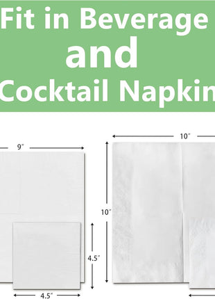 Cocktail Napkin Holder 5X5, Acrylic Cocktail Napkin Holder for Table, Clear Beverage Holder Square Rectangle for Dinner, Kitchen, Bathroom, Restaurant, Bar (Ultimate, 1 Pack)