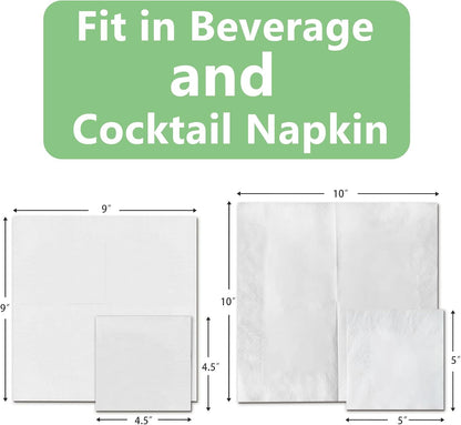 Cocktail Napkin Holder 5X5, Acrylic Cocktail Napkin Holder for Table, Clear Beverage Holder Square Rectangle for Dinner, Kitchen, Bathroom, Restaurant, Bar (Ultimate, 1 Pack)