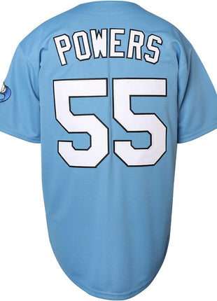 Kenny Powers Baseball Jersey #55 Myrtle Beach Mermen Stitched Men Movie Baseball Jersey Blue Green S-3XL