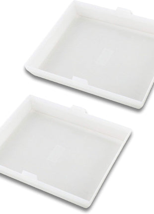 2-Pack AP5609551 8’’ X 7’’ Light Cover Compatible with Nutone, Broan, Kenmore (S97011813) Bathroom Vent Fan Light– Made from Heavy Duty Plastic(Upgraded Version)