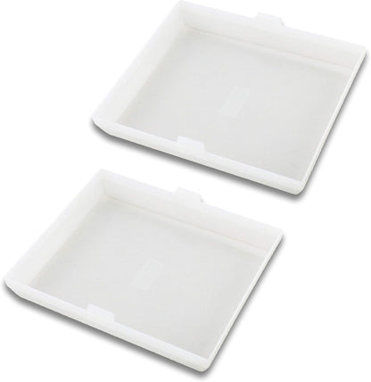 2-Pack AP5609551 8’’ X 7’’ Light Cover Compatible with Nutone, Broan, Kenmore (S97011813) Bathroom Vent Fan Light– Made from Heavy Duty Plastic(Upgraded Version)