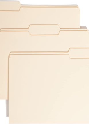 File Folder, 1/3-Cut Tab, Assorted Positions, Letter Size, Manila, 24 per Pack (11928)