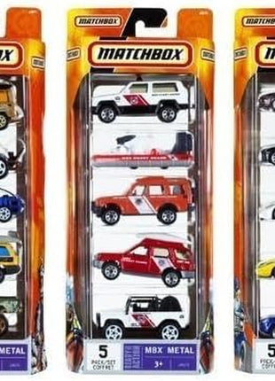 Matchbox Set of 15 Toy Cars and Trucks with 3 Themed 5-Packs of 1:64 Scale Die-Cast Vehicles (Styles Will Vary) Bundle