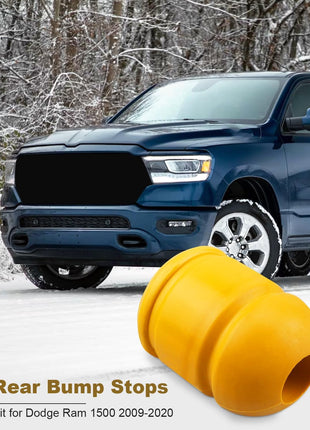 Rear Bump Stops Fit for Dodge RAM 1500 2009-2020, Pair Suspension Jounce Control Arm Bumpers, Replace 52855788AB