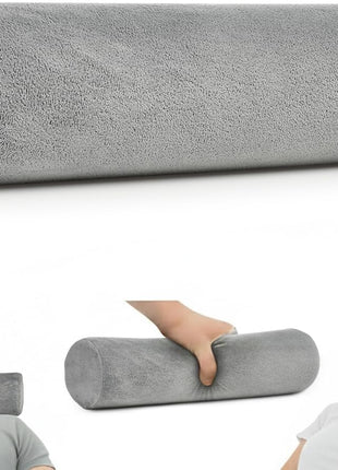 Firm Cervical Neck Roll Memory Foam Pillow, Bolster Pillow, round Neck Support for Sleeping | Bolster for Bed, Legs, Back and Yoga