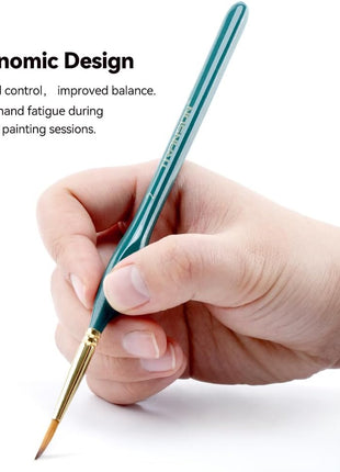 6Pcs Extra Fine Detail Brushes for Model Miniature Painting and Also Acrylic Watercolor Painting