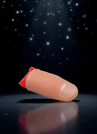 2Pcs Thumb Tip Magic Tricks Fake Thumb Tip Silk Vanish Magic Disappearing Silk Fake Thumb Tip Magic Trick Gimmick Magician Accessory and Practical Jokes Magic Tricks Making Objects Appear Disappear