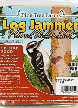 6 Packs  Log Jammer Peanut Suet 3 Plugs per Pack (18 Plugs Total)