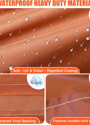 Grill Cover for Camp Chef 24 Pellet Grills, Model DLX 24, Smokepro 24, Woodwind 24 Pro Pellet Grills, PG24, PG24LS, PG24S, PG24SE, PG24LTD, PG24XT, SG24, Smokepro DLX, Anti-Uv 600D, Brown