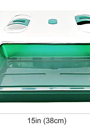 Propagator with Humidity Vents Domes,Heavy Duty Growing Tray Mini Greenhouse for Seedlings,Clones