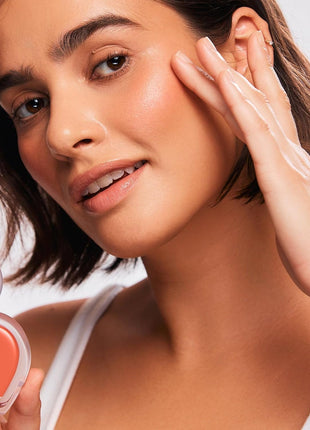Creme Blush Balm - Buildable, Long-Lasting, Easily Blendable Cream Blush for Naturally Dewy Finish - Korean Beauty Cosmetic (Teddy Bear)
