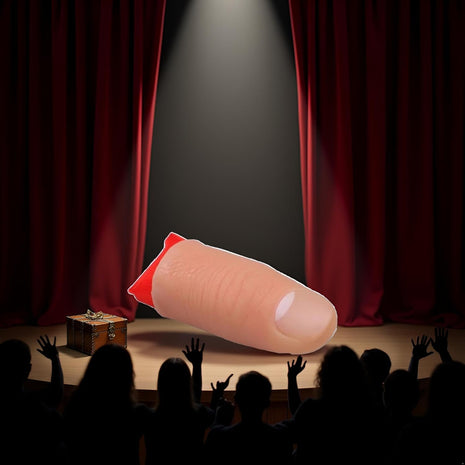 2Pcs Thumb Tip Magic Tricks Fake Thumb Tip Silk Vanish Magic Disappearing Silk Fake Thumb Tip Magic Trick Gimmick Magician Accessory and Practical Jokes Magic Tricks Making Objects Appear Disappear