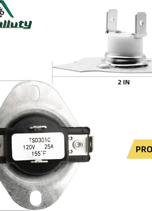 Heating Element for Whirlpool Dryer WED4815EW1 WED5300SQ0 WED5000DW2 WED4800BQ1 WED5300SQ0 Wed5100Vq1,Dryer Heating Element for Kenmore 70 80 Series Dryer Model 110 Parts 11065132410 11061202011