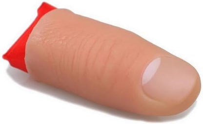 2Pcs Thumb Tip Magic Tricks Fake Thumb Tip Silk Vanish Magic Disappearing Silk Fake Thumb Tip Magic Trick Gimmick Magician Accessory and Practical Jokes Magic Tricks Making Objects Appear Disappear