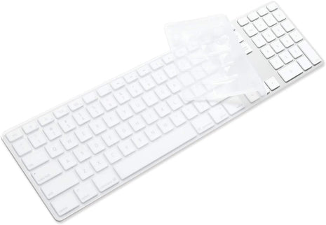 Keyboard Cover Skin for Apple Wired USB Keyboard with Numeric Keypad (A1243, Model MB110LL/B, NOT FIT Magic Keyboard) Ultra Thin Silicone Full Size Protector (Item Folded in Package)
