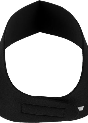 Waterproof Sports Headband Adjustable Neoprene Swim Ear Band Non-Slip Hair Guard for Swimming Diving Yoga Black 20.7In X 3.15In