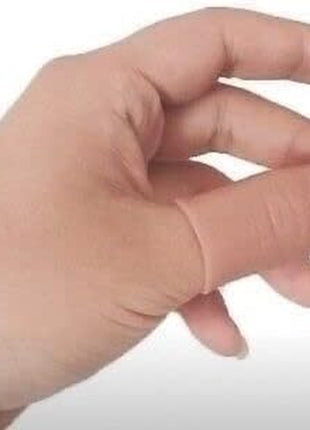 2Pcs Thumb Tip Magic Tricks Fake Thumb Tip Silk Vanish Magic Disappearing Silk Fake Thumb Tip Magic Trick Gimmick Magician Accessory and Practical Jokes Magic Tricks Making Objects Appear Disappear