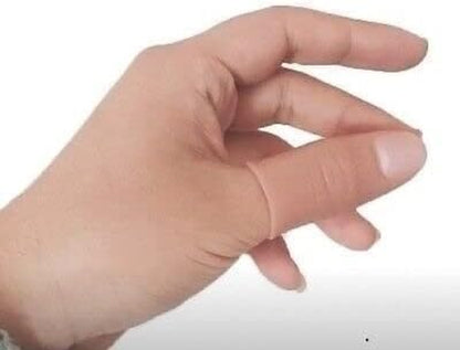 2Pcs Thumb Tip Magic Tricks Fake Thumb Tip Silk Vanish Magic Disappearing Silk Fake Thumb Tip Magic Trick Gimmick Magician Accessory and Practical Jokes Magic Tricks Making Objects Appear Disappear