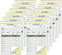 12 Pack Invoice Books for Small Business, 3.5 X 5.5 Inch 2 Part Carbonless Receipt Books, Carbon Duplicate Copy Order Form Book, Convenient Invoice Pads, 50 Sets Each Pad,Total 600 Sets