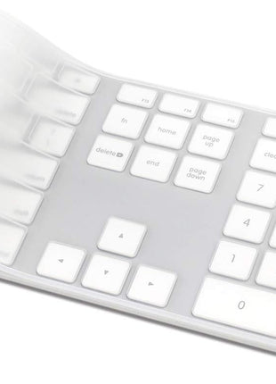 Keyboard Cover Skin for Apple Wired USB Keyboard with Numeric Keypad (A1243, Model MB110LL/B, NOT FIT Magic Keyboard) Ultra Thin Silicone Full Size Protector (Item Folded in Package)