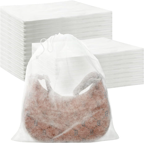 100 Pcs Dust Bags for Purses Storage Bags for Handbags Non Woven Fabric Handbags Storage, Shoe Travel Package for Packing, Home Closet Organizer Dust Cover (15.7Inx19.7In)