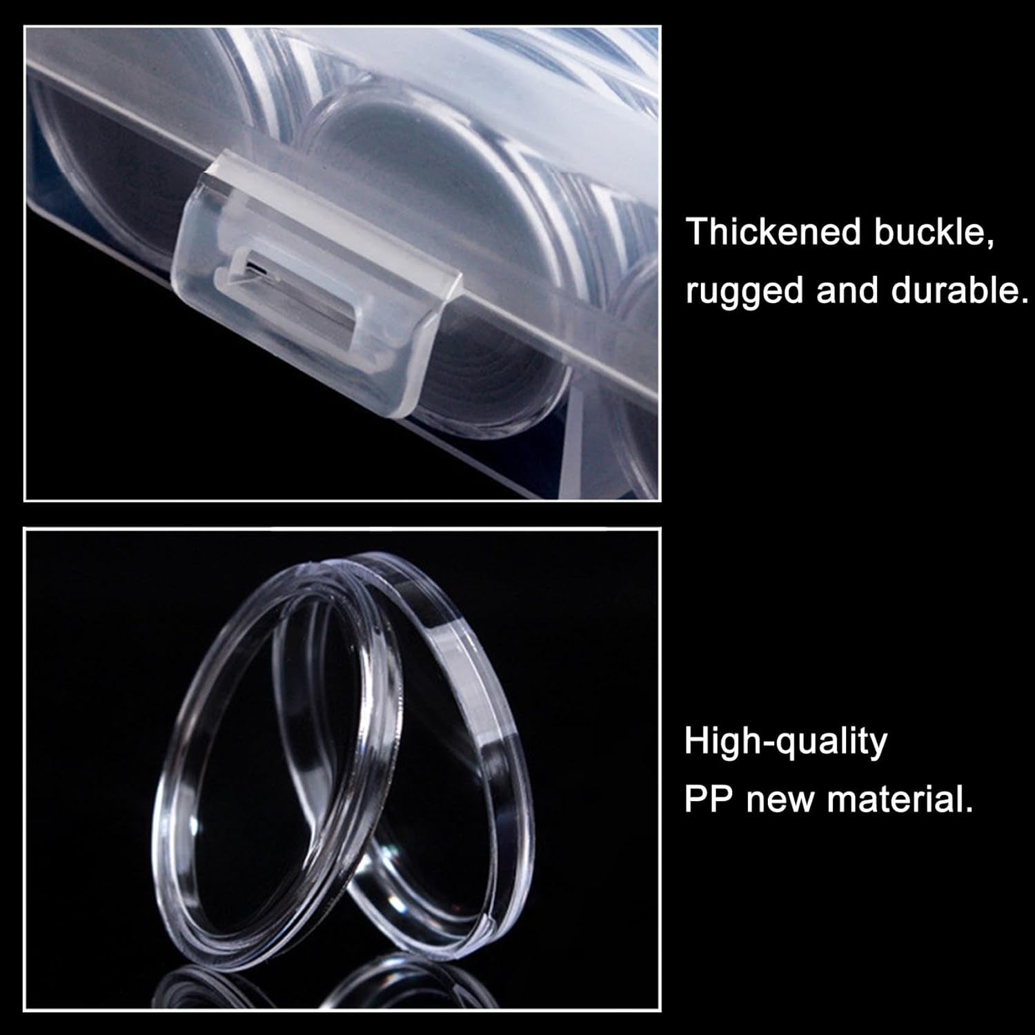 200 Pieces 30Mm Coin Capsules Coin Holders for Collectors, with Foam Gasket and Plastic Storage Organizer Box, 5 Sizes (17/20/25/27/30Mm) Coin Case for Coin Collection Supplies