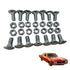 28-Pack Front & Rear Bumper Bolts Kit Stainless Cap for 1964-1972 Chevelle, Nova, Lemans, Cutlass,El Camino,Monte Carlo,Gto 4A00080-A