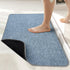 Bath Mat,Ultra Thin Bathroom Rugs,Rubber Bath Mats for Bathroom,No Slip Bath Rugs,Quick Dry,Machine Washable,Low Pile,Absorbent,Shower Outside,Sink,Home Decor Accessories.Blue,1&